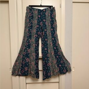 Floral Patterned Flare Pants by Free People